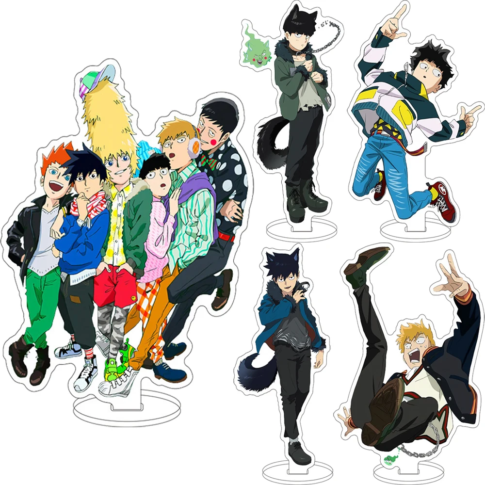 16CM Anime Mob Psycho 100 ‌   Figur Mob Shigeo Kageyama Reigen Arataka Dimple Ritsu Kageyama Acryl-Ständer Cosplay-Ornamente Geschenke