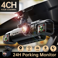 TiESFONG Car Dash Cam 4 Channel A99 FHD 1080P for Car DVR 360°Auto Video Recorder Night Vision WiFi Support 24H Parking Monitor