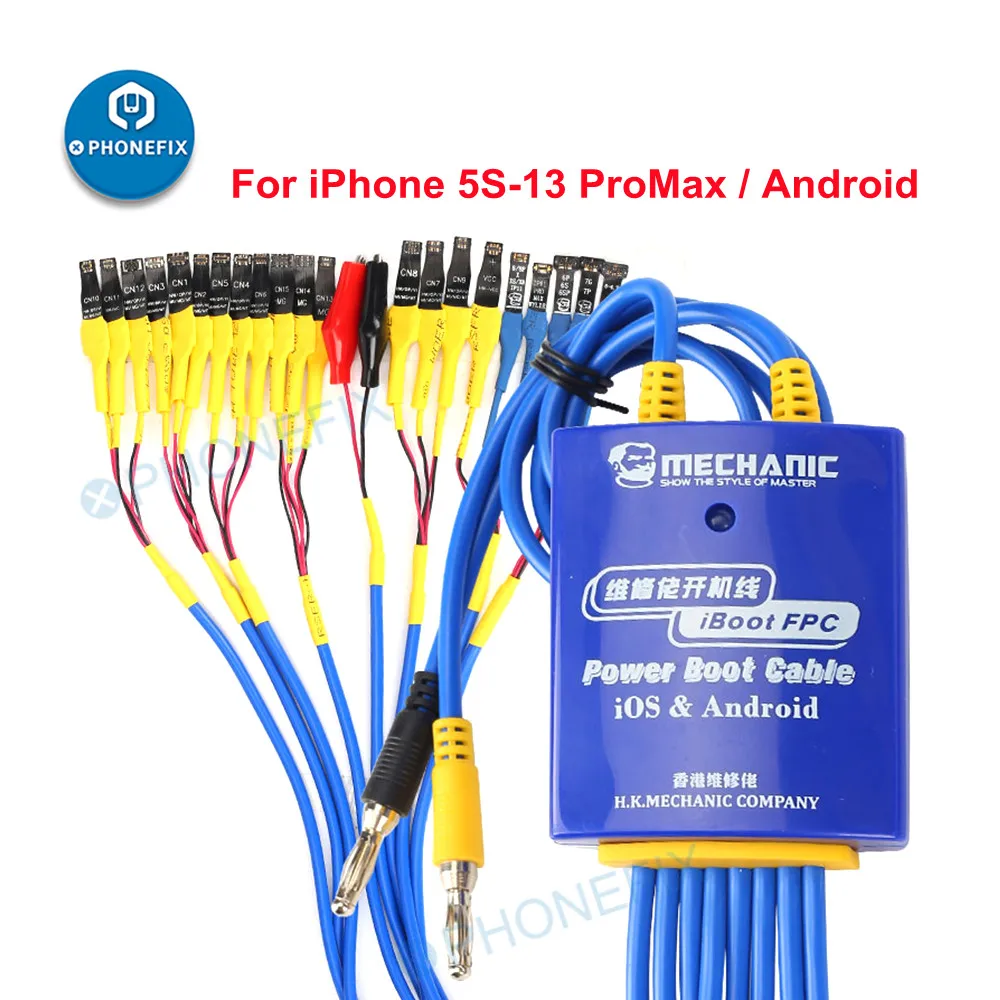 Mechanic iBoot FPC Cable DC power supply cable for iPhone 6-14ProMax Android phones Boot repair motherboard soldering test line