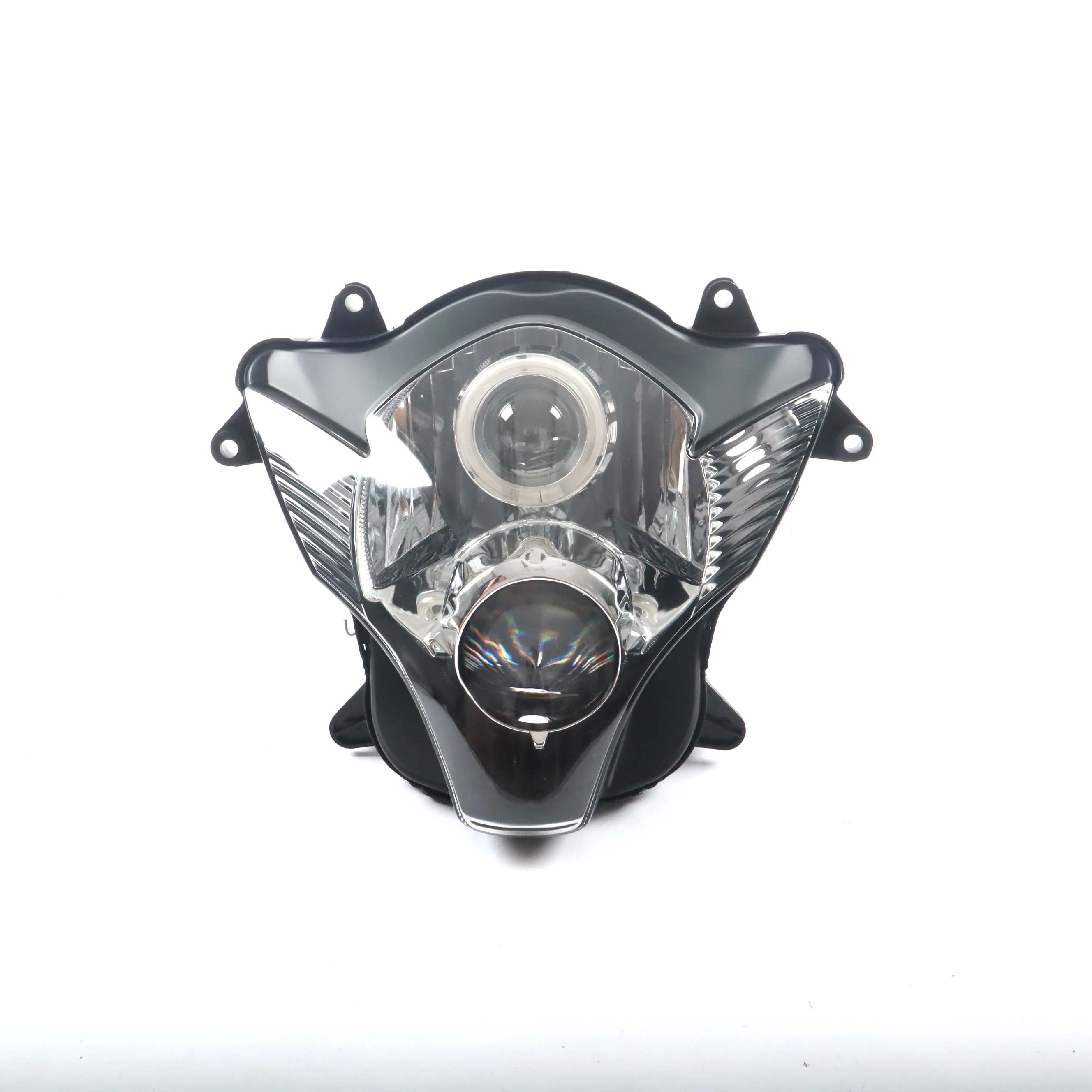 With  Angel Eyes for SUZUKI GSX-R600 750 2006 2007 head lamp aftermarket motorcycle headlights