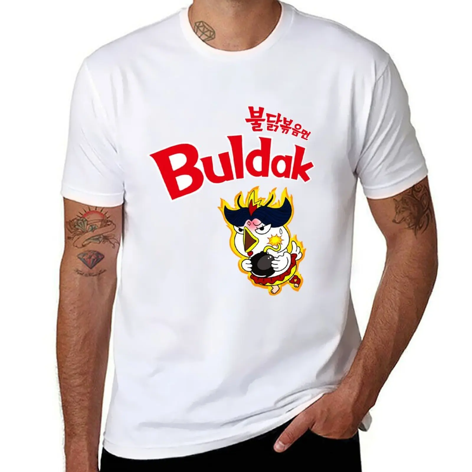 

Buldak ramen chicken T-Shirt t shirts with prints t shirt for man 100 percent cotton T-Shirt