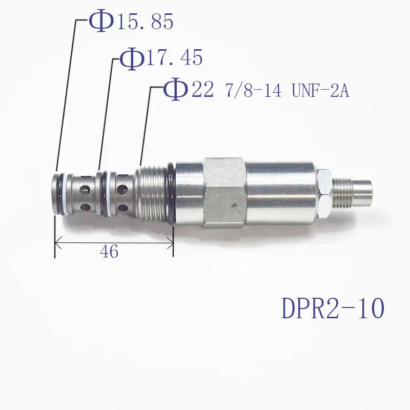 DPR2-10/LDPR-10 Hydraulic Flow Control Valve Non-Slippery Surface Metal Material for Industrial Use