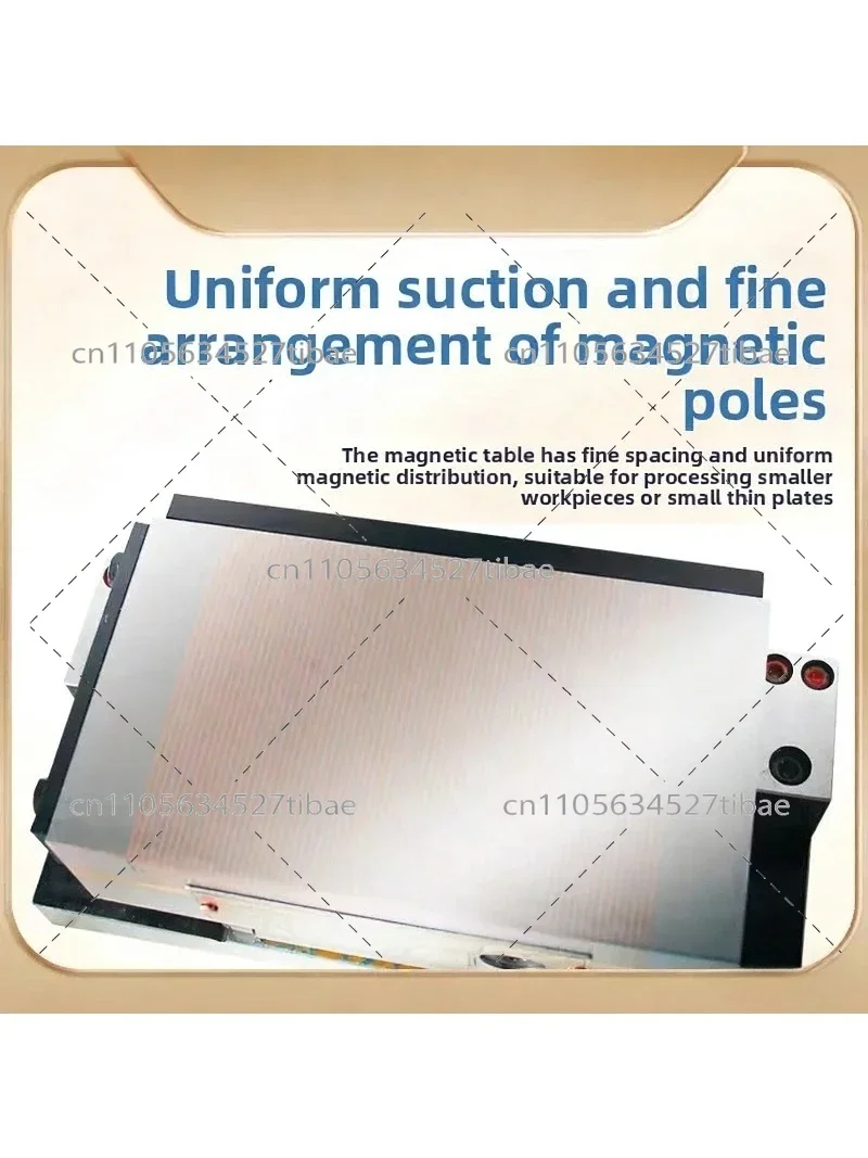 Rectificadora de mesa magnética sinusoidal de alta precisión con fuerte succión uniforme y disco duro para rectificado de precisión
