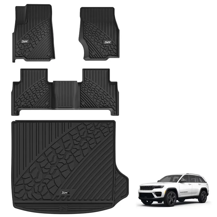 

Floor Mats amp Cargo Liner Fit for Jeep Grand Cherokee Include 4xe Not L or WK 2025 20242022,TPE All Weather Custom Fit Floor Li