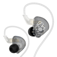 KZ Dawn Fones de ouvido Bass In Ear Monitor Fones de ouvido esportivos com cancelamento de ruído HIFI