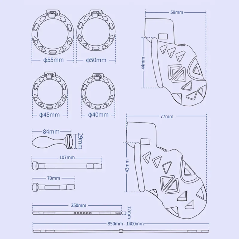 BDSM Cobra Male Chastity Device Rattlesnake Cock Cage with Anal Plug and Bondage Penis Belt Fetish Erotic Sex Toys for Men Gay