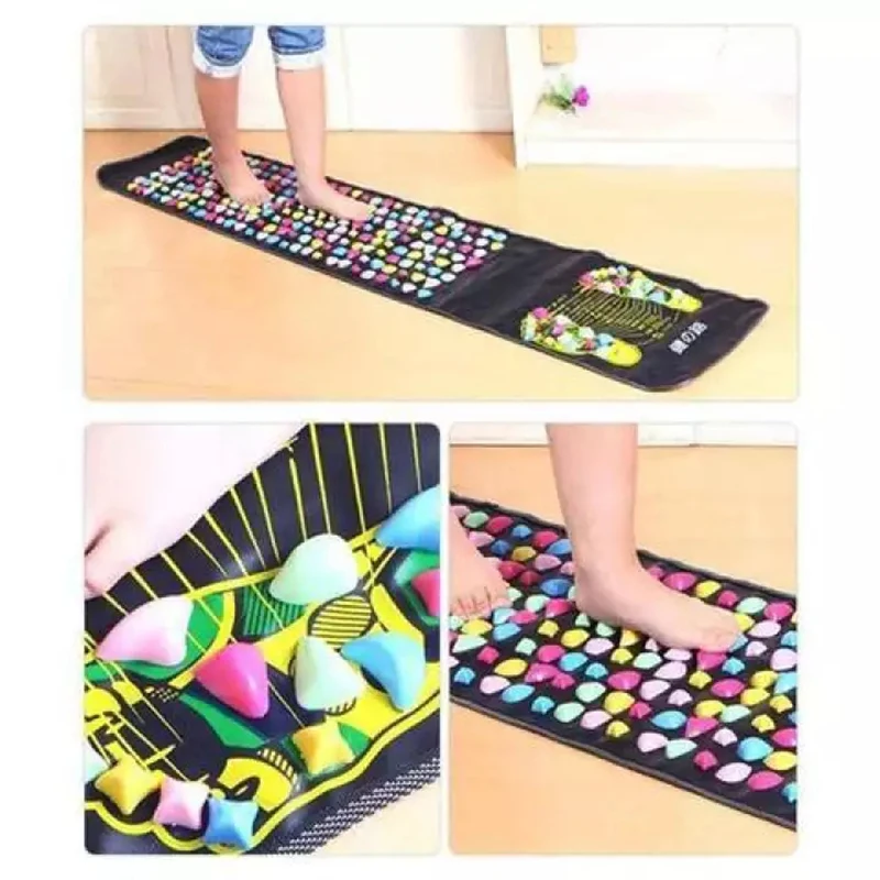 

Foot Massage Mat Healthy Acupuncture Foot Mat Reflexology Walk Stone Leg Pad Pain Relief Healthcare Acupressure Mat Massageador