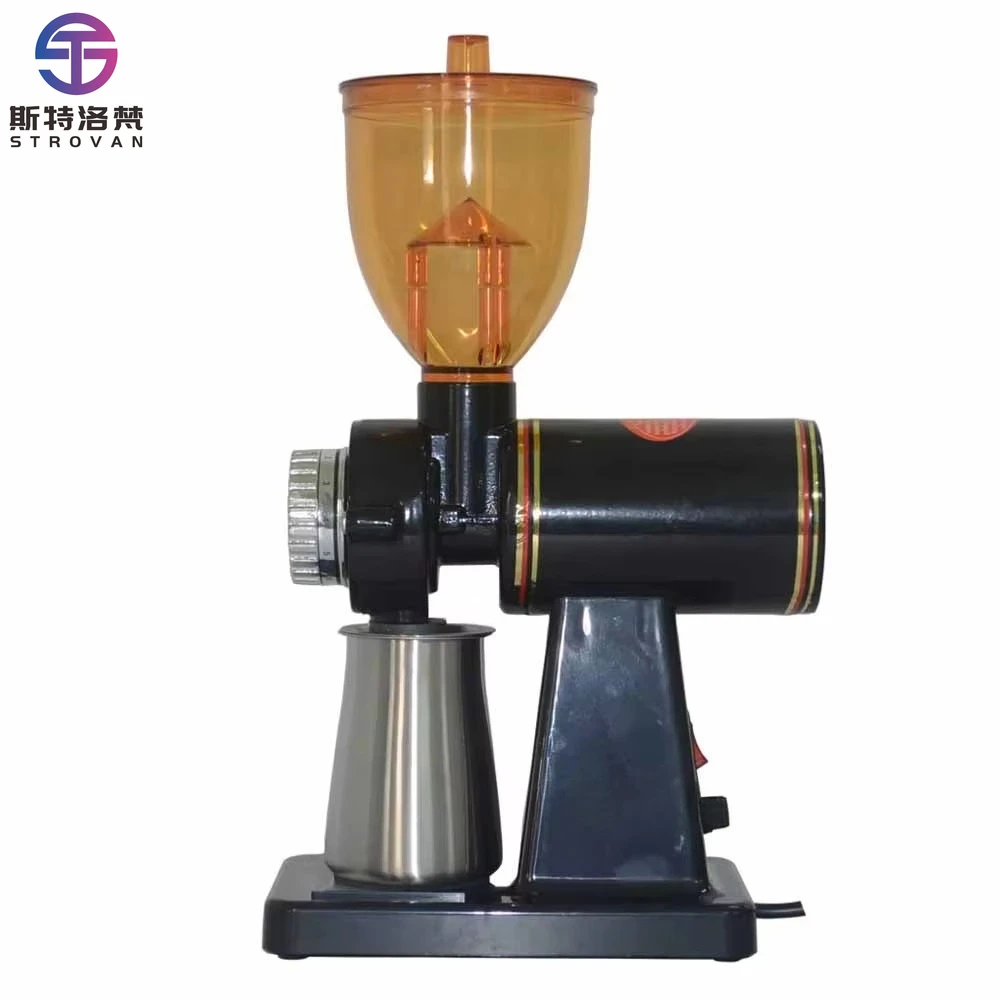 

Electric Coffee Grinder 600N Coffee Milling Machine Coffee Bean Miller Machine Flat Burrs Grinding Machine 220V Red/Black