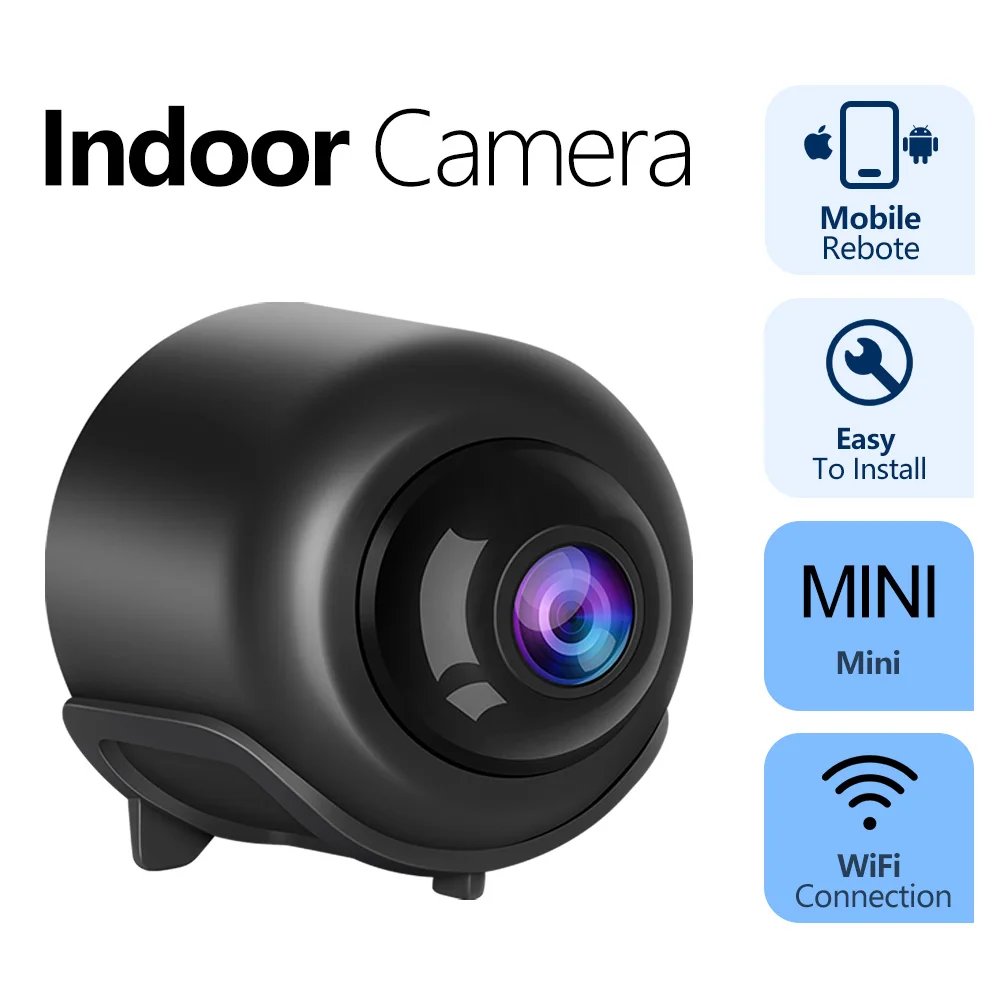 X5 Mini Camera  Night Vision Wireless WIFI Camera with Recording Function Suitable for Outdoor Camping at Home IP Camera