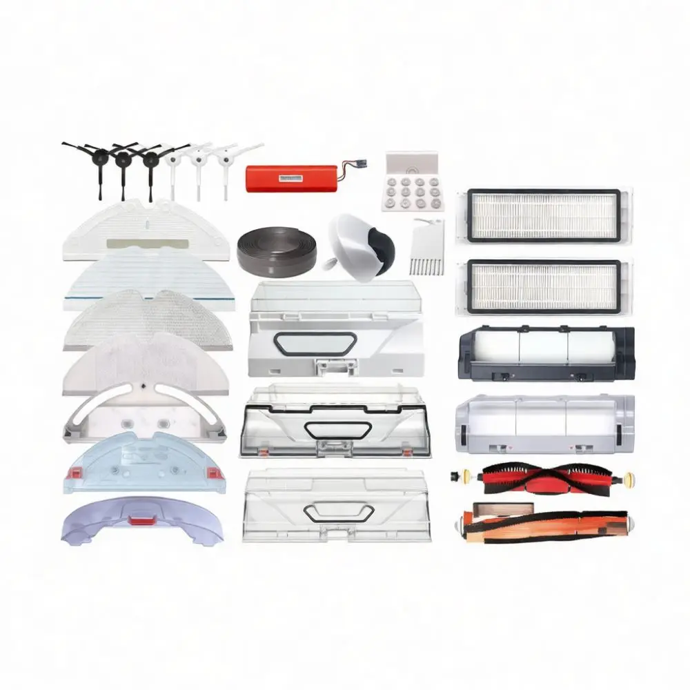For Robot Vacuum Spare Parts Main Brush Roller Side Brush Filters Mop Cloths Water Tank Dust Bin Maintenance Kit