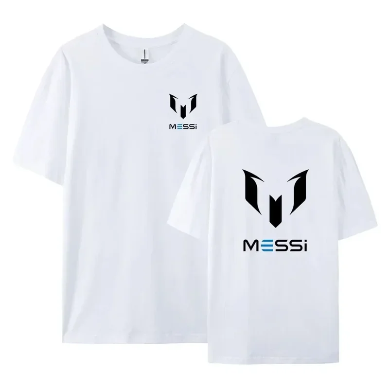 

Men T shirt premium 100% cotton letter print Messi summer casual short sleeve t-shirt man round neck loose comfort top tee male