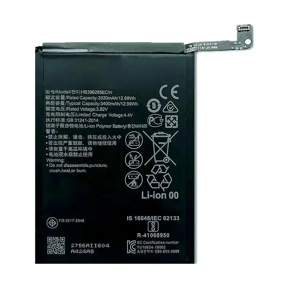 

Аккумулятор HB396285ECW 3400 мАч для Huawei P20 для Honor 10 Lite P Smart 2019 10i 20i Col-AL00 Col-AL10 Col-TL00 Col-TL10 Col-L29