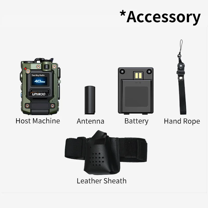 2 PCS UNIKOO UP510 Walkie-Talkie 5000km Long Talk Range 4g LTE POC เครือข่ายวิทยุซิมการ์ด Walkie Talkie Two Way วิทยุ