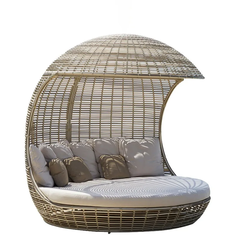 Outdoor bed, outdoor leisure beach pool sofa bed