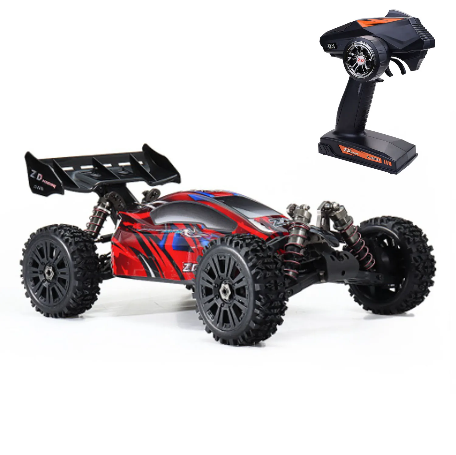 1/8 zd racing cars rtr 100 km/h de alta velocidade rc buggy 9020 v3 4x4 elétrico remoto fora da estrada veículo amortecedor metal para adulto