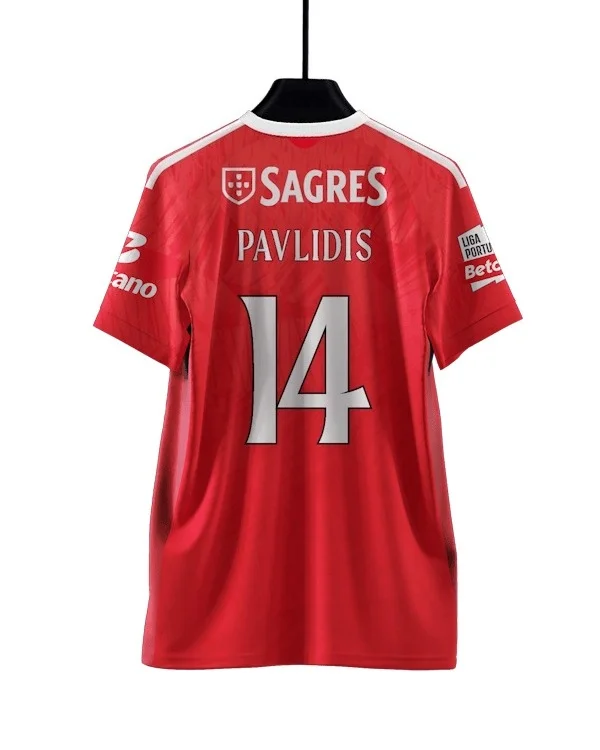 2026 Neues Benfica 3D-Druck Fußballtrikot Herren Sommer Outdoor T-Shirt Atmungsaktiv Schnelltrocknend Streetwear Kleidung Unisex – Detail 6