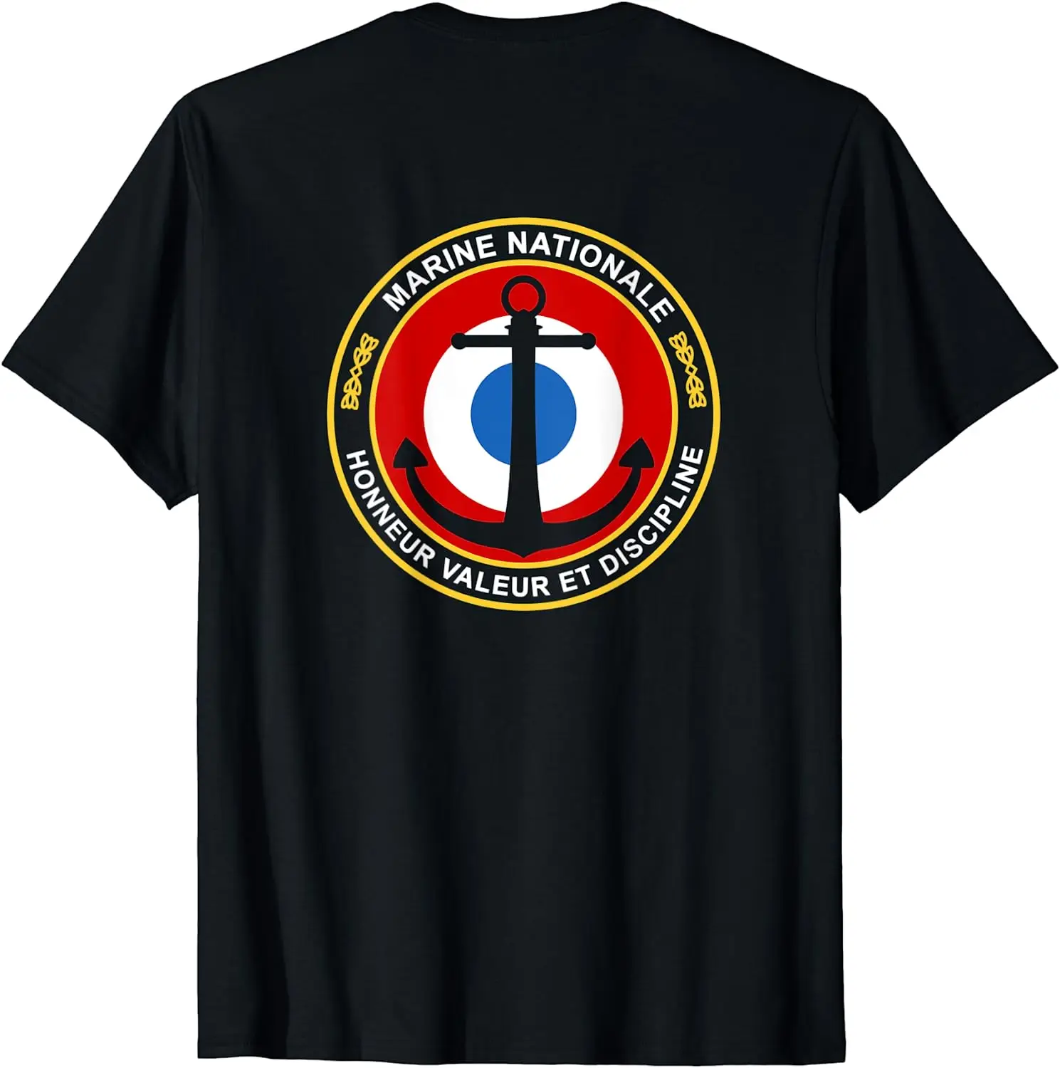 French Naval Troupes De Marine Military Men T-shirts Short Sleeve Casual Cotton O-Neck Summer Shirts