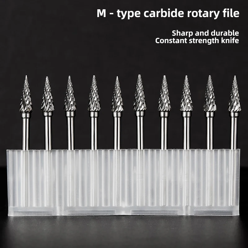 Imagem -02 - Kakarot mm Haste m tipo Arquivos Rotativos de Carboneto de Tungstênio M0613m03 Única Broca Rebarba Cnc Gravura Ferramenta Rotativa Cortador Núcleo Lima