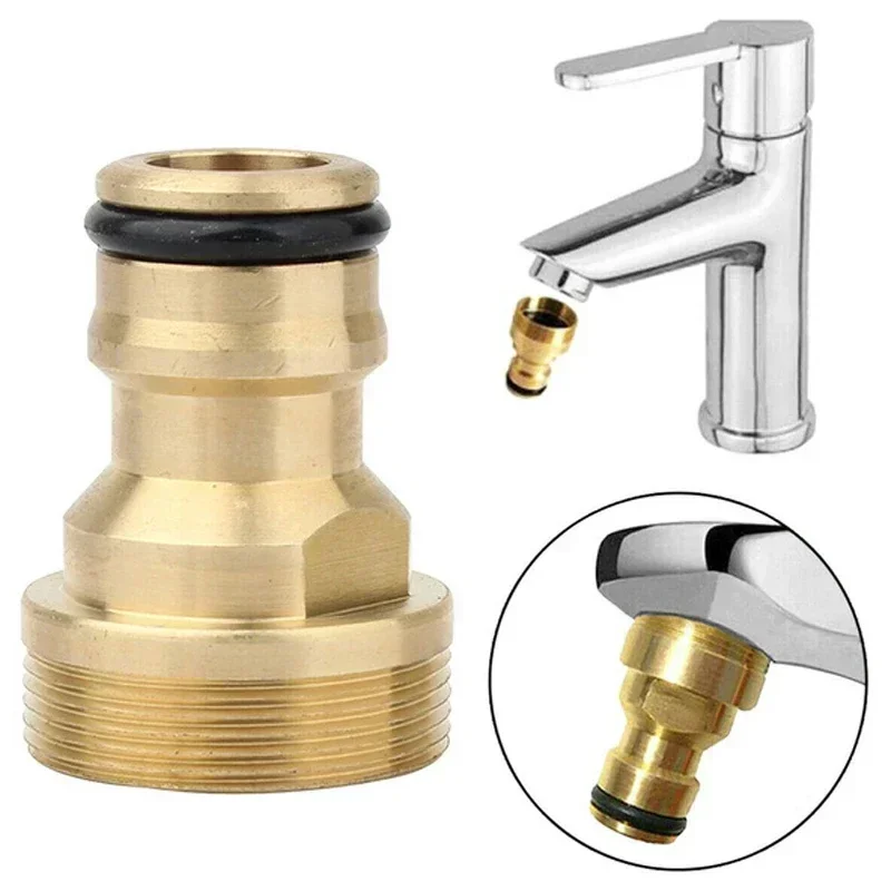 Universal 4Pcs Kitchen Faucet Adapters Brass Tap Connector Mixer Hose Adaptor Garden Threaded Faucet Watering Garden Tools