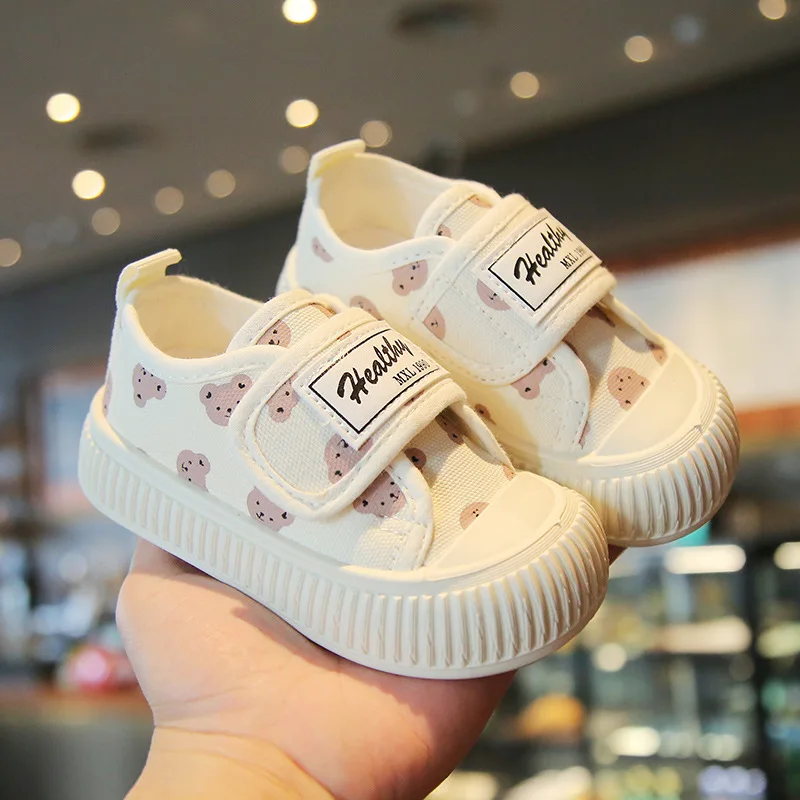 2024 Spring Autumn New Children Canvas Shoes Boys Girls Casual  Board Shoes Cartoon Soft Sole Childrens Shoe Kids Canvas Shoe