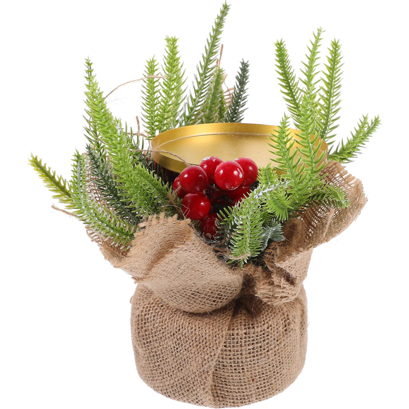 Christmas Holder Plastic Iron Cloth High Temperature Resistant Stable Base Desktop Xmas Decoration Stand Warm