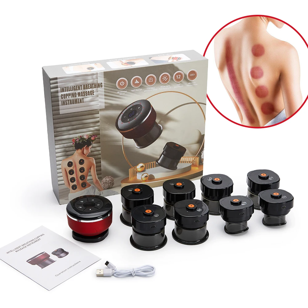 Electric Vacuum Cupping Massage Anti Cellulite Negative Pressure Massager Fat Burning Massager for Body Health Care