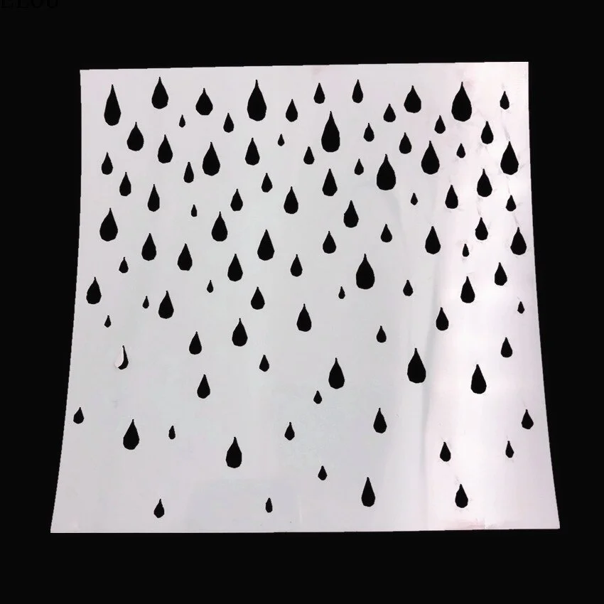 15*15 Raindrops Scrapbook Sten - Embellishments For Scrapbooking avaliação e preço