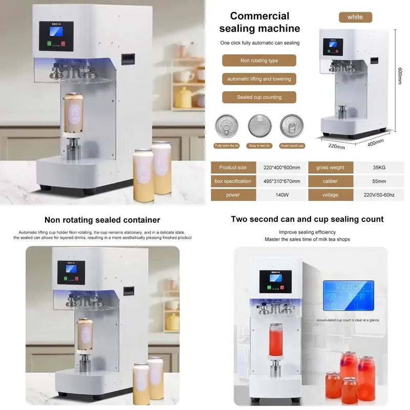 for Intelligent Small Canning Machine Sealing Aluminum Can Making Beer Can Sealer Automatic Tin Container Closing Equipment