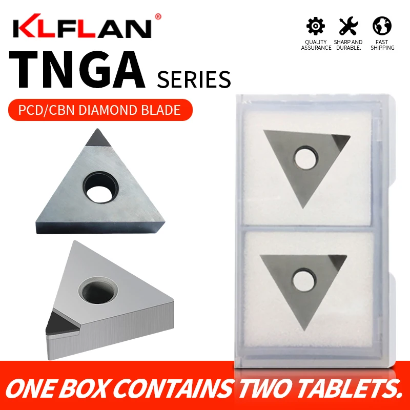 

PCD CBN Diamond CNC Inserts TNGA1604 Can Machine Materials Such As Aluminum CopperCast Iron Quenched Parts
