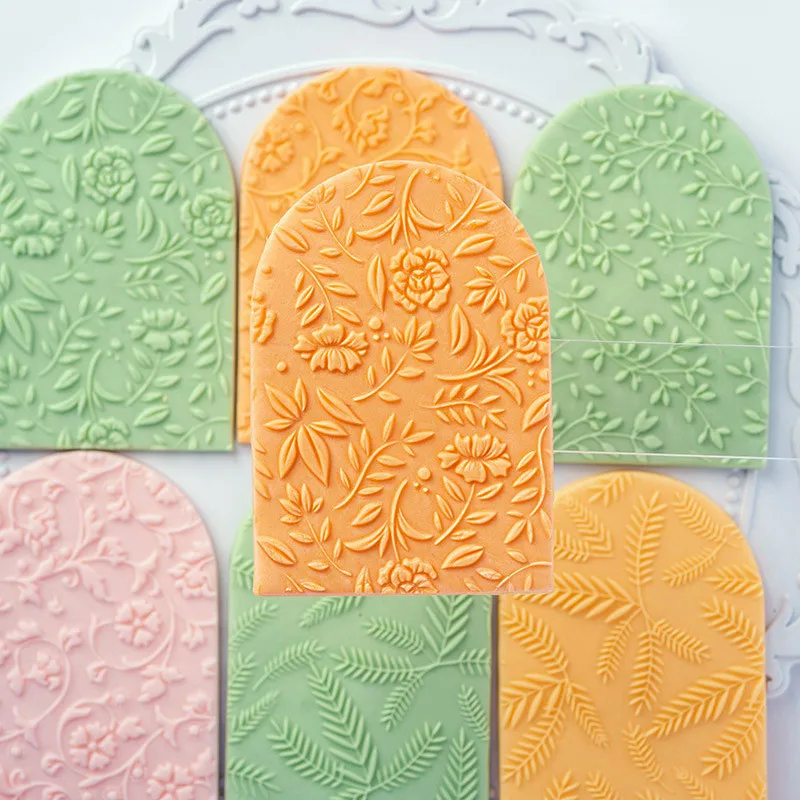 SNASAN Resin Clay Stamp Leaves Flowers Earrings Tool Cookie Cake Mold Biscuit Sugarcraft Cake Decorating Tools Cookie Stamp