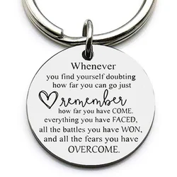 Inspirational Keychain Best Friend Keychain Motivational Keychain BFF Gift Brother Gift Boyfriend Gift Inspired