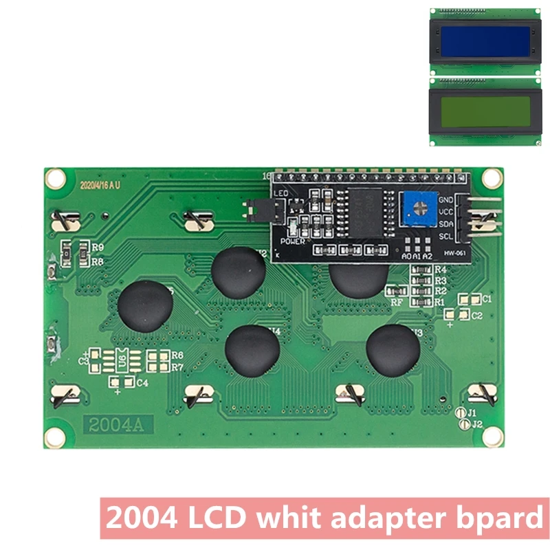Синий/зеленый LCD2004 + I2C 20x4