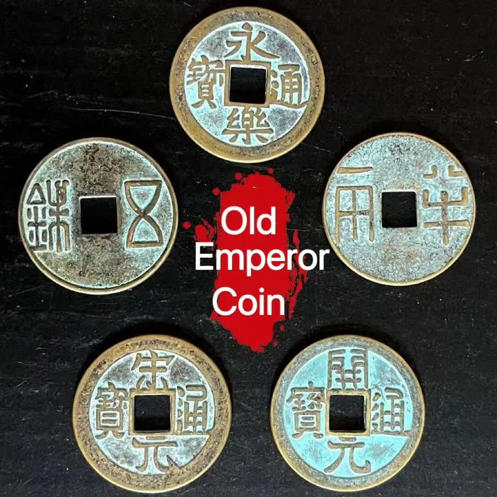 Old Copper Coin, Qing Dynasty Emperor Coins for Collection, Tang Dynasty Song Yuan Coins Collectible, Home Decor Gifts