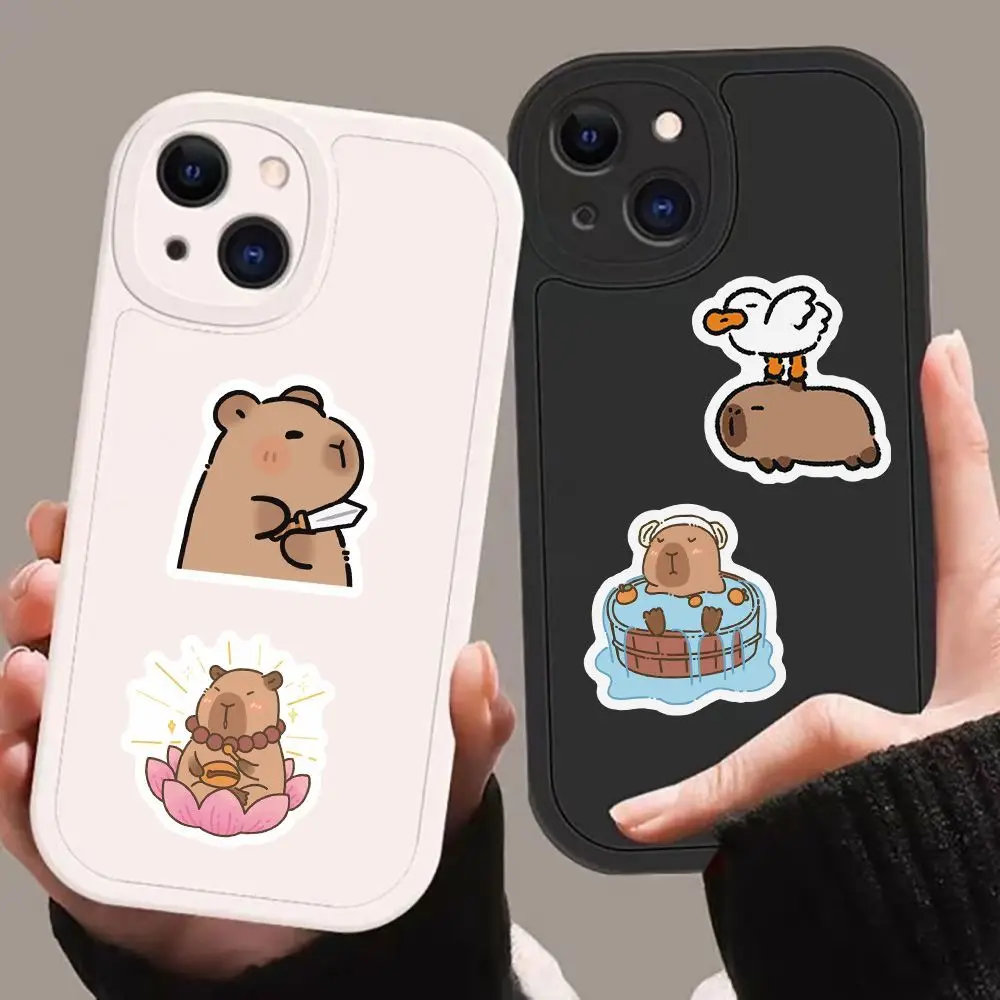 10/30/50Pcs Cute cartoon sticker Capibala Capybara decorative mobile phone waterproof sticker