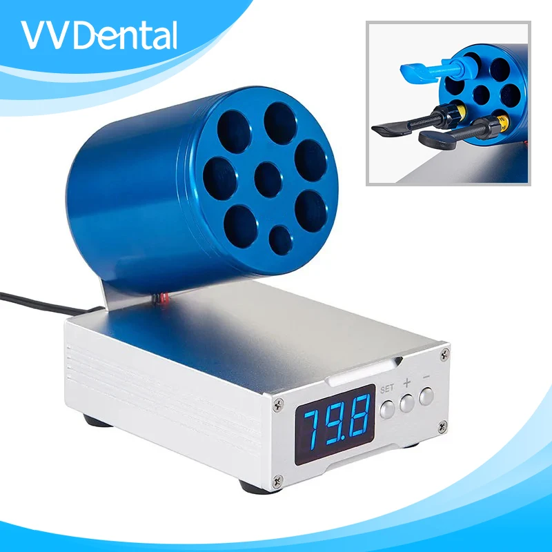 

VV Dental AR Heater 8-Hole Heating Equipment Heating Softening dental composite Blue Benchtop Composites 30-70°C Heating