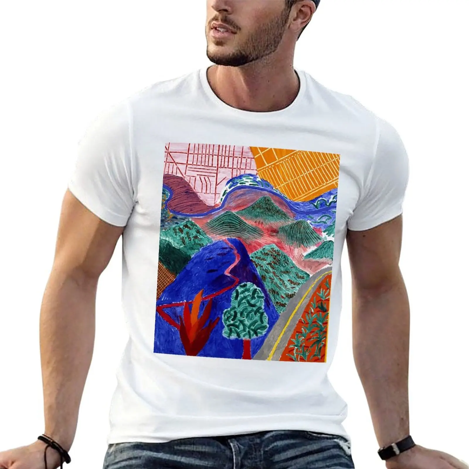 

pack T-Shirt t Hockney David cotton shirts 100% man shirt cotton t