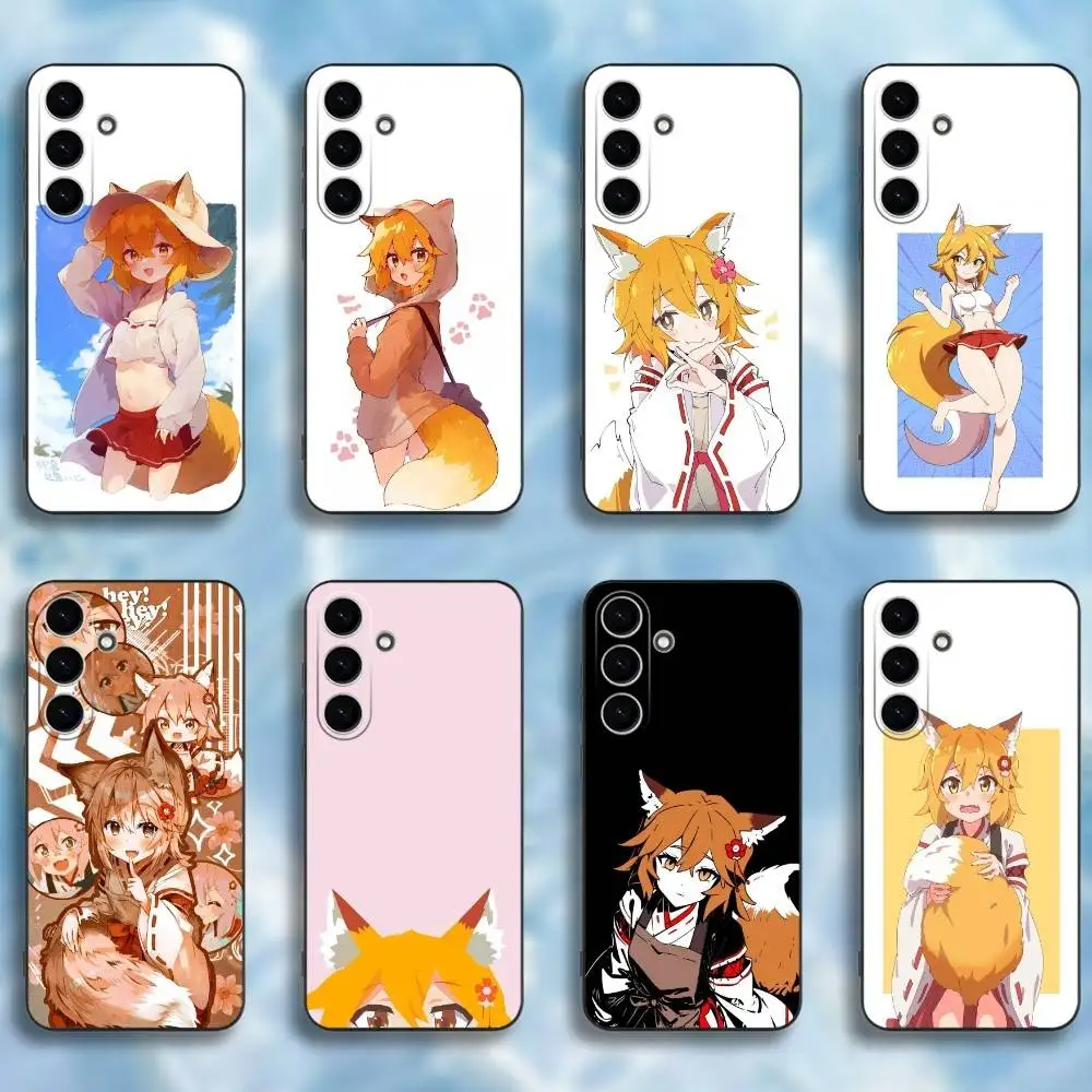

Anime The Helpful Fox Senko San Phone Case For Samsung Galaxy A73,A72,A71,A70,A53,A52,A51,Others Soft Black Cover