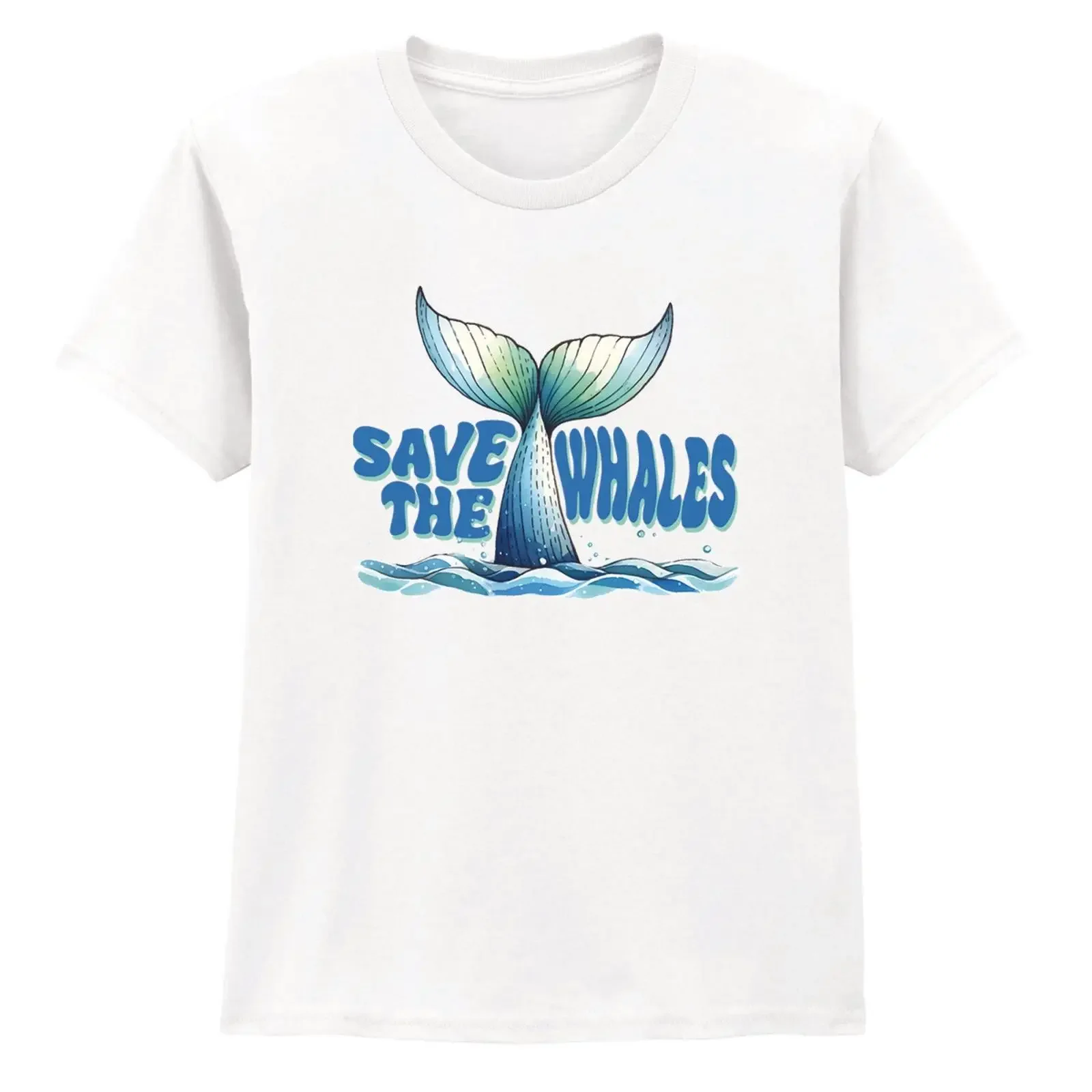 Rette die Wale Jungen Mädchen Kinder T-Shirt Wal Geburtstag für Kinder Bild 1 von 4 Vintage Gewaschen Lässig Unisex Streetwear