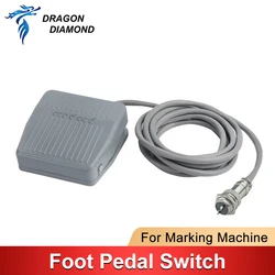 Dragon Diamond Footswitch Foot Momentary Control Switch Electric Power Pedal for Laser Marking Machine