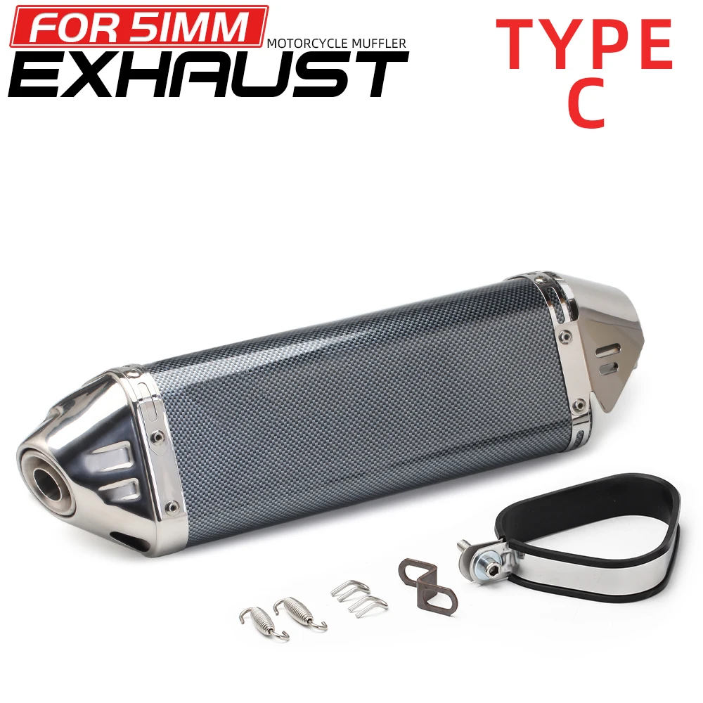 

Универсальный мотоциклетный глушитель TRC 51 мм, модифицированная выхлопная труба для z400 r3 pcx 125 150 c650gt tmx530 cb500 s1000rr zx4r