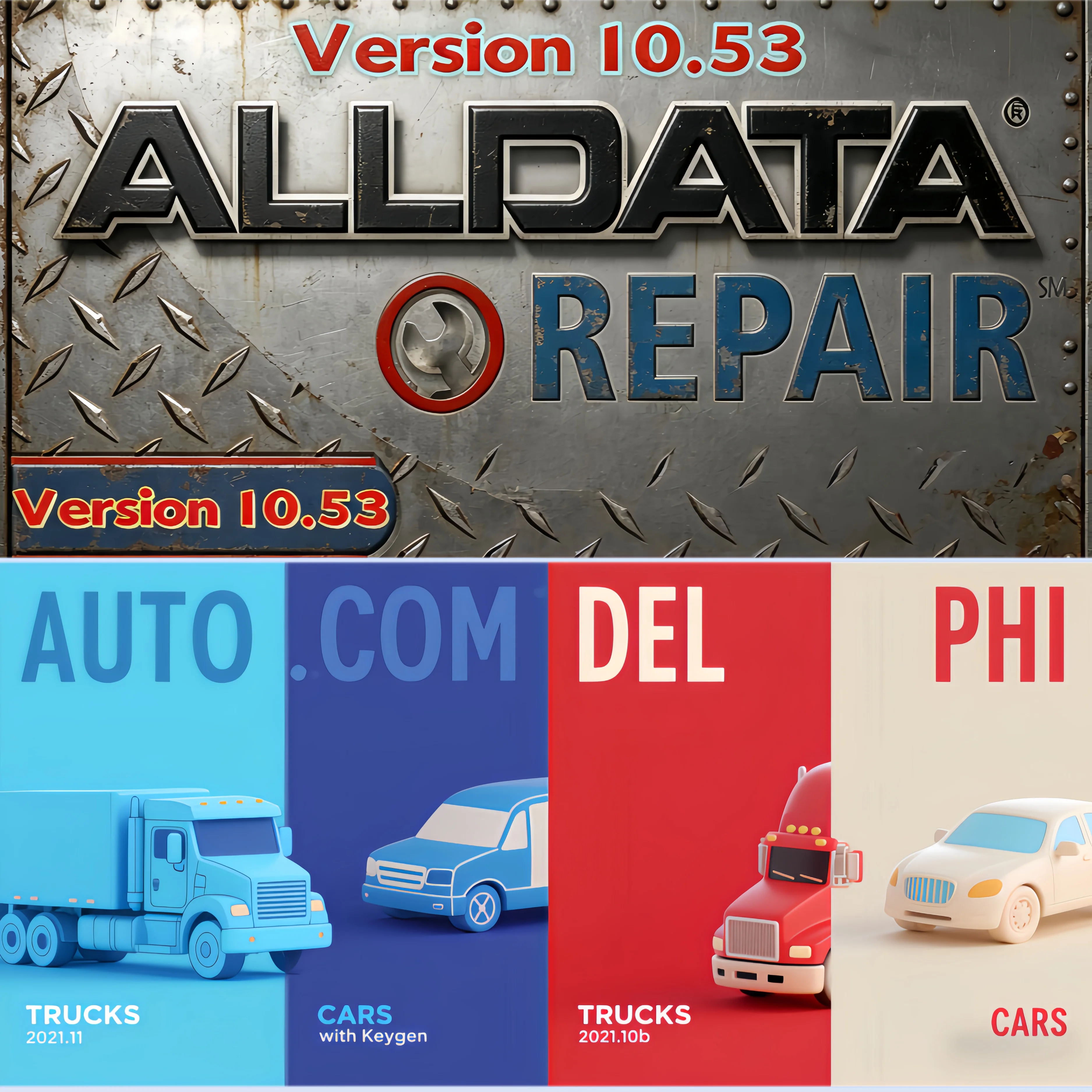 

2026 hto! DPS 2021.10B Autocom 2021.11 AllData 10.53 Bluetooth OBD2 Diagnostic Tool Full Coding Function