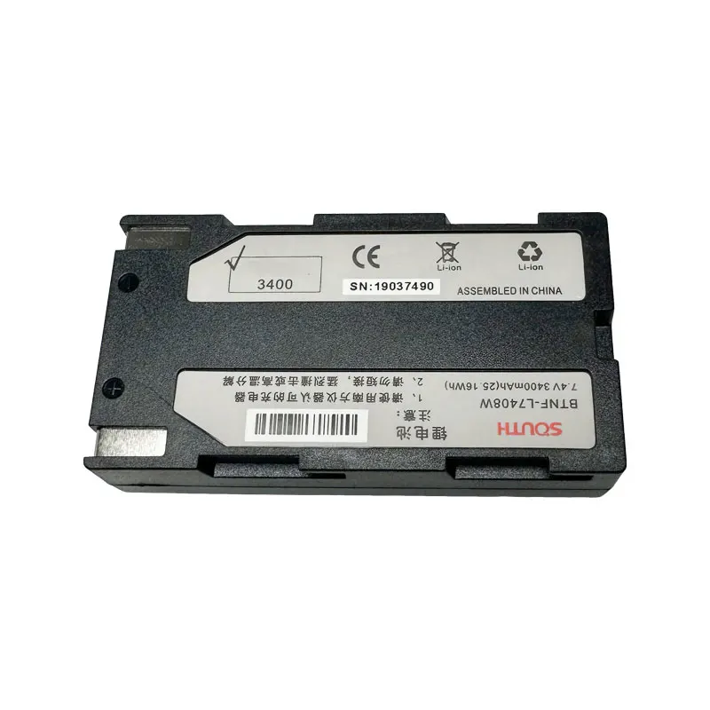 2 Buah Baterai GPS RTK 7.4V 3400MAh BTNF-L7408W untuk Instrumen Survei GNSS Seri South 9600 S82 GPS S82 S86 S82T S86T GNSS