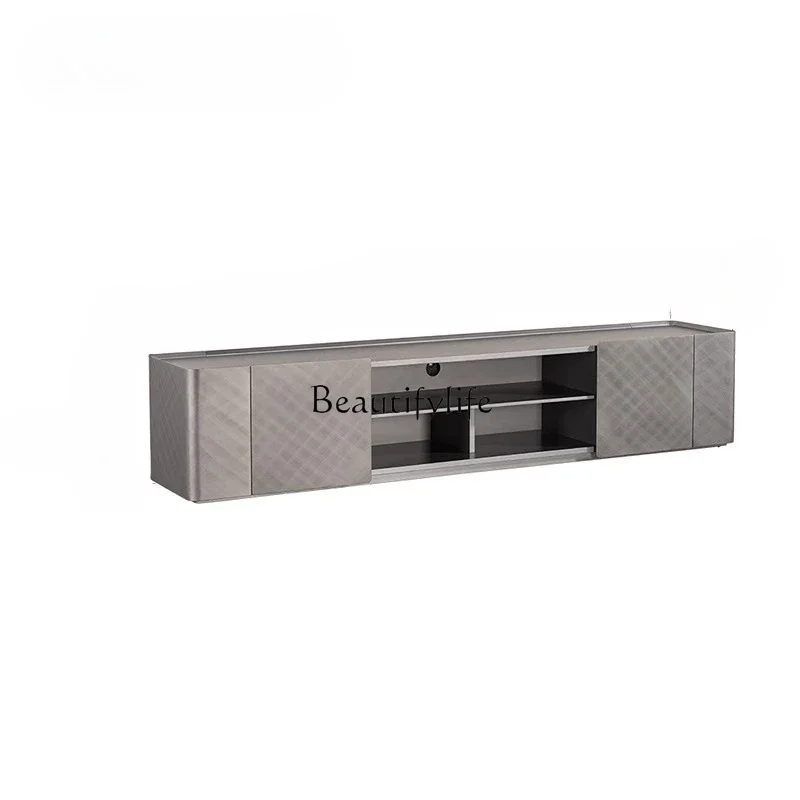 

TV cabinet floor-to-ceiling modern simple high-end living room storage lockerLX