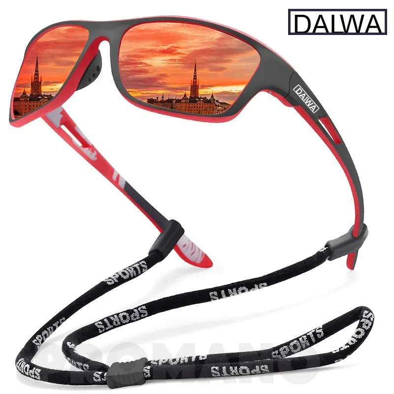 Dalwa Polarized Fishing Sunglasses Mens Driving Shades Male Sun Glasses Hiking Classic UV400 Eyewear Spexcel Road bike jersey