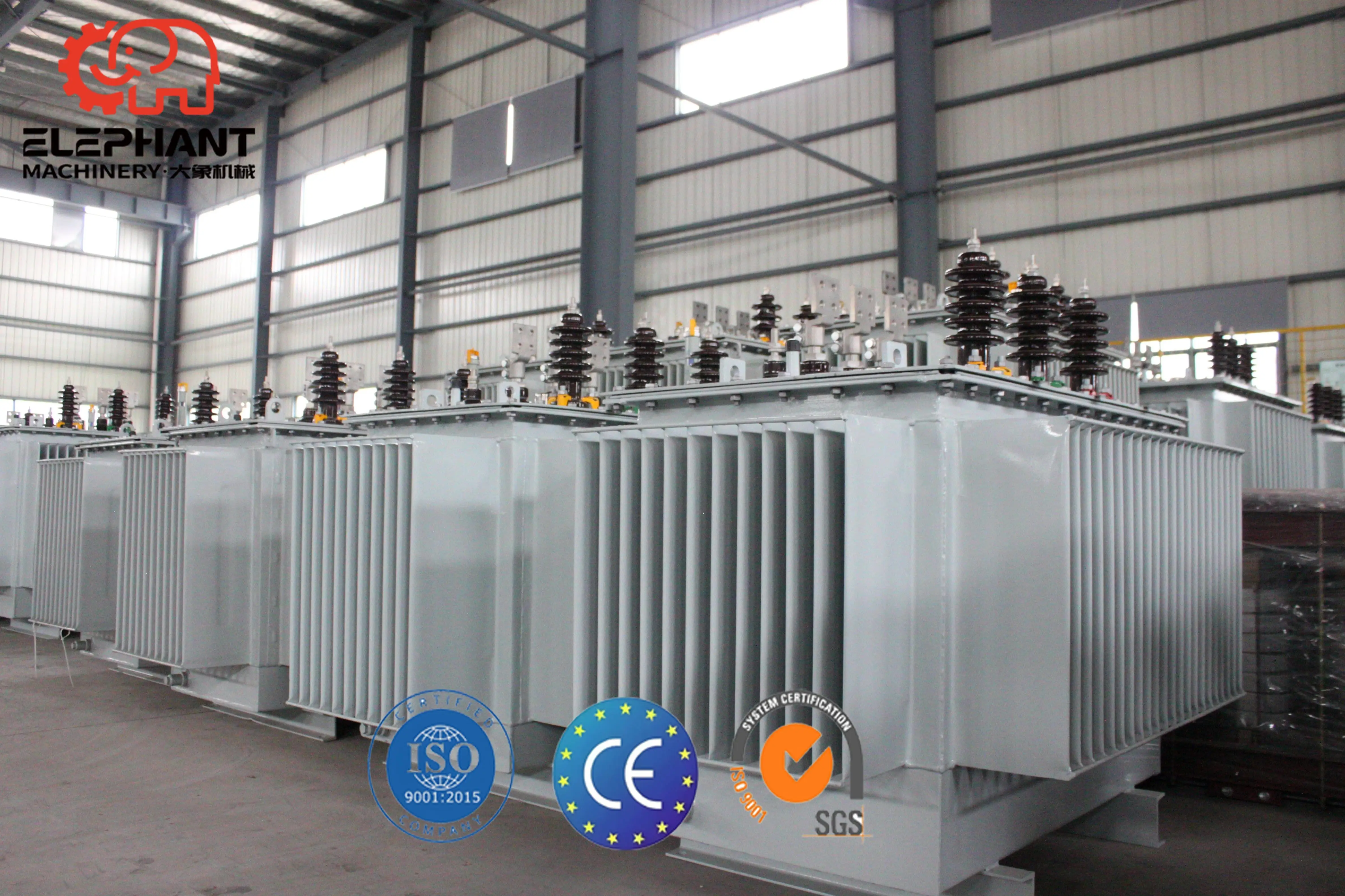 Oil Immersed 50KVA to 1000KVA Electrical Power Distribution Transformer with Three Phases 10KV