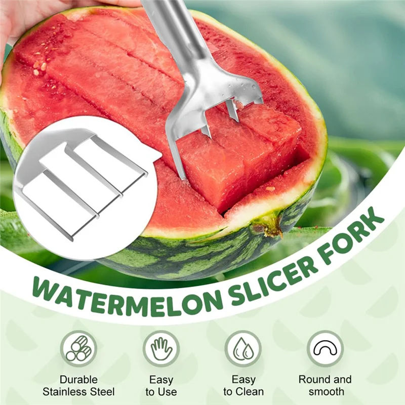 AT02-Mango Obst Schneider Wassermelone Obst Slicer Cutter Werkzeug Edelstahl Melone Schneiden Werkzeug, Camping Küche Gadgets