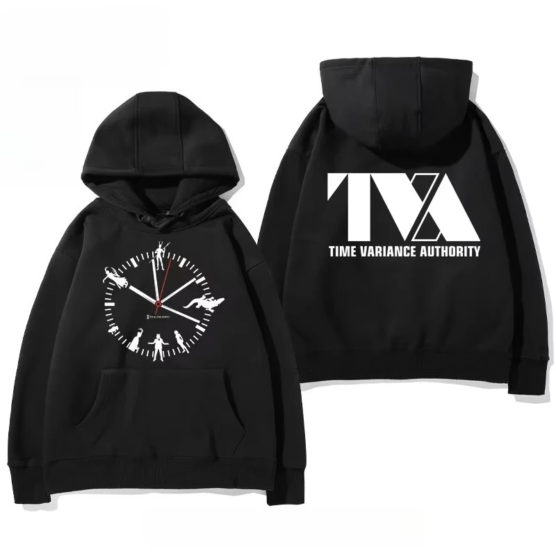 سترة بغطاء للرأس بشعار Era Authority للموسم الثاني من Marvel Loki للرجال والنساء، طراز بسيط وغير رسمي