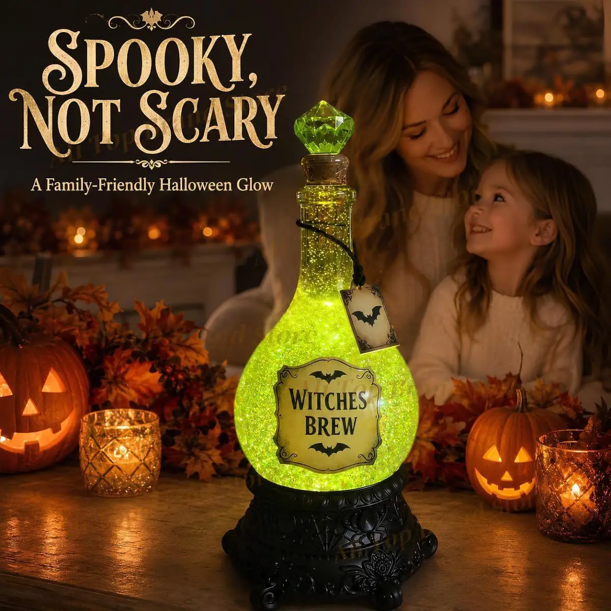 2026-new-lighted-witches’-brew-green-bottle-glitter-globe-halloween-apothecary-decoration-witchy-tabletop-decor-for-party-home