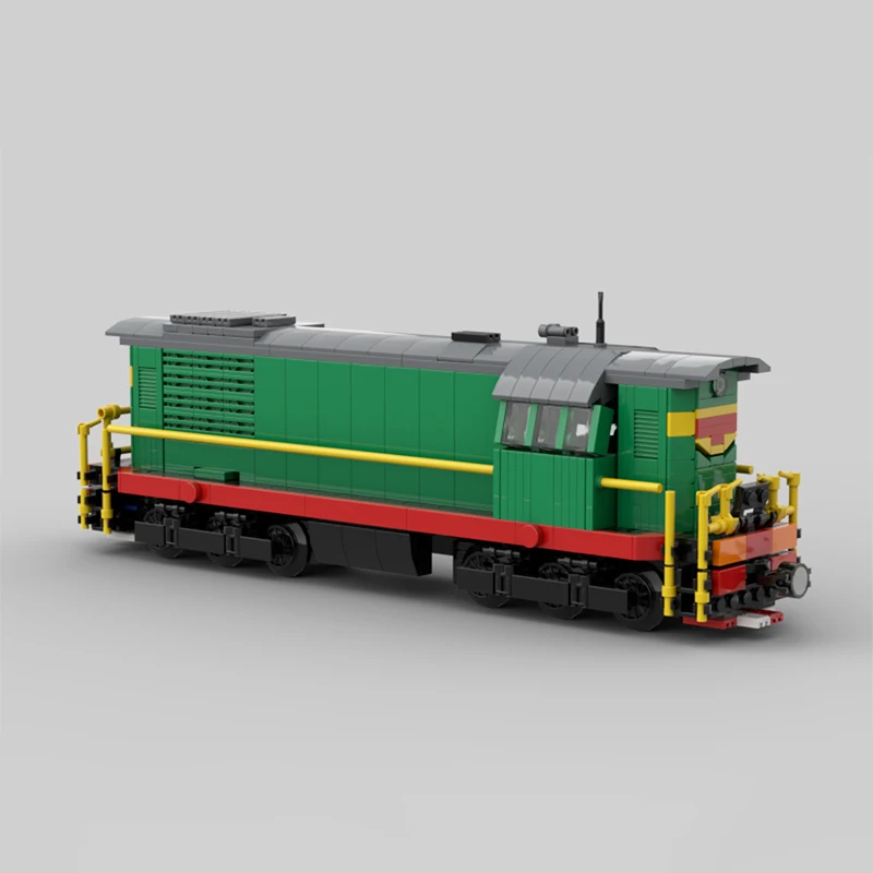 Blocos de construção de trem urbano chme3 (МЭ3) locomotiva diesel transporte modelo de veículo ferroviário diy tijolos técnicos brinquedos presentes
