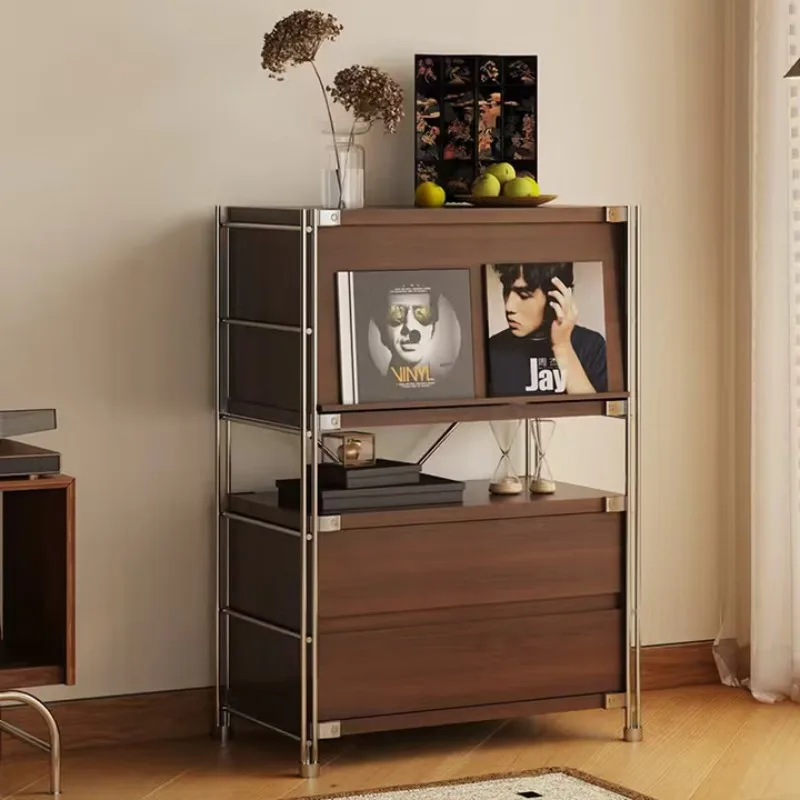 

Medieval style locker, sofa side cabinet, flip door, magazine cabinet, floor to wall